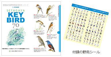 ミニ野鳥図鑑キーバード70 （野鳥シール付き）