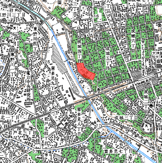 神明の森みつ池の地図