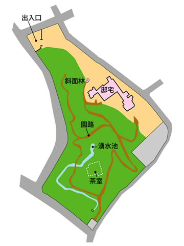 旧小坂家住宅「瀬田四丁目旧小坂緑地」の図