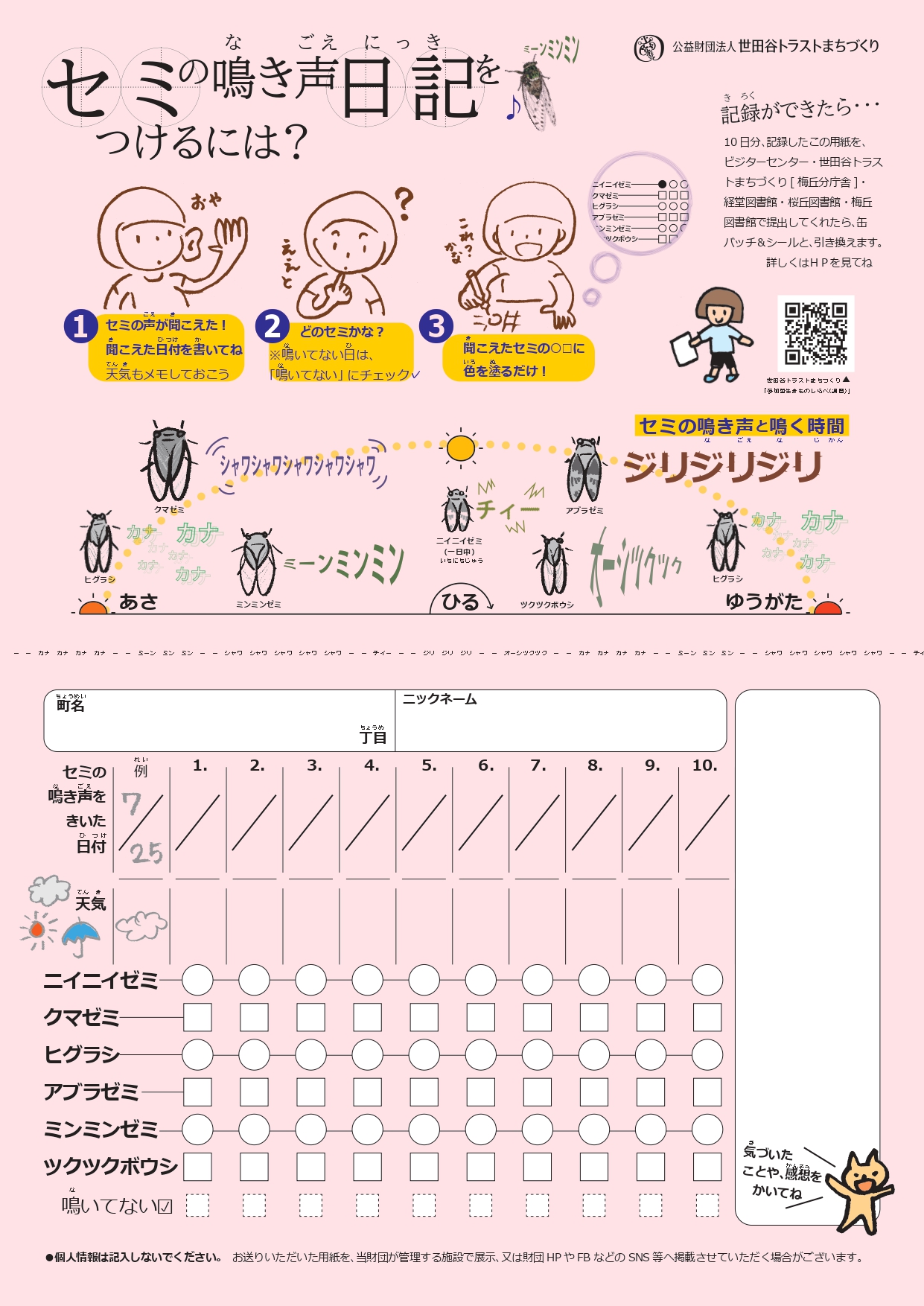 セミ日記のイメージ画像
